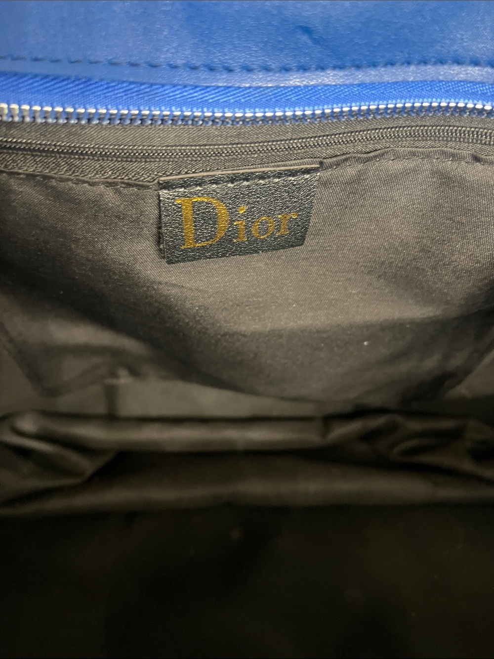 Christian Dior Blue and White Canvas Tote - Picture 8 of 11
